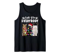 Cats for Everybody Kittens Lovers Funny Cat Christmas Xmas Canotta