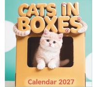 Cats In Boxes Calendar 2027: Monthly Square Photo for Home and Office Organization Featuring Adorable Playful Kittens