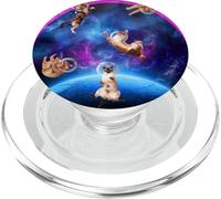 Cats In Space Kitten Outerspace Galaxy Funny Cat Lovers PopSockets PopGrip per MagSafe