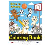 Cats in Sports!: Coloring Book