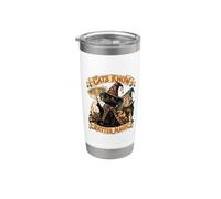 Cats Know Better Magic Gatto Nero Mago Stregone Bicchiere termico in acciaio inox doppia parete