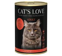 Cat's Love 12 x 400 g Umido per gatto - Puro Manzo