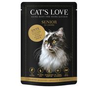 Cat's Love 24 x 85 g Umido per gatto - Senior Anatra
