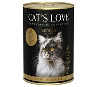 Cat's Love 6 x 400 g Umido per gatto - Senior Anatra