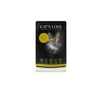 Cat's Love ADULT MIX MANZO & POLLO con catnip & olio di semi di lino 85gx12