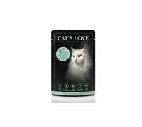 Cat's Love ADULT PUTE PUR con olio di salmone & gamandras di gatto 85gx12