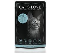 Cat's Love ADULT SALMONE PURO con olio di cardo e prezzemolo 85gx12