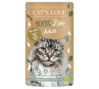 Cat's Love Bio 12 x 100 g umido gatto - Anatra bio