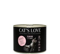 Cat's Love JUNIOR POLLO con alghe e olio di cardo 200gx6
