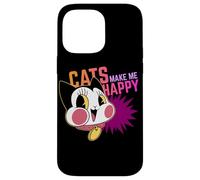 Cats Make Me Happy - Faccia di gatto Kawaii Custodia per iPhone 14 Pro Max