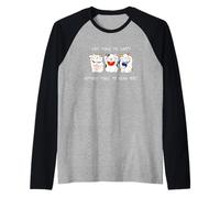 Cats Make Me Happy Humans Make My Head Hurt for Cat Lovers Maglia con Maniche Raglan