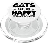 Cats Make Me Happy You Not So Much Humans Make My Head Hurt PopSockets PopGrip per MagSafe