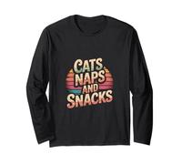 Cats Naps And Snacks Pet Owner |---- Maglia a Manica