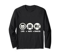 Cats Naps And Snacks Pet Owner ------- Maglia a Manica