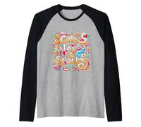 Cats Naps And Snacks Pet Owner ------ Maglia con Maniche Raglan