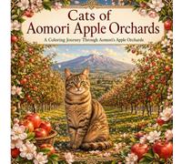Cats of Aomori Apple Orchards: A coloring Journey Through Aomori's Apple Orchards
