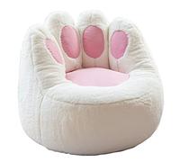 Cat's Paw Shaped Bean Bag Chair Cover (No Filler), Lavabile Premium Soft Faux Rabbit Fur Tessuto Lazy Sofa Bean Bag Cover XL