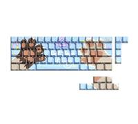 Cats Paws Partito Profilo Originale Keycaps 74Key brilla Attraverso Backlits Keycapst Per 61 65 67 68 Tastiere Meccaniche Traslucidi Backlits Keycaps