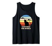 Cats Rule The World, Cool Funny Cats Graphic Cool Designs Canotta