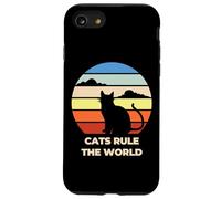 Cats Rule The World, Cool Funny Cats Graphic Cool Designs Custodia per iPhone SE (2020) / 7/8