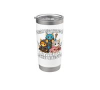 Cats Side Quest Distracted Tabletop Funny Men Women Kids Dad Bicchiere termico in acciaio inox doppia parete