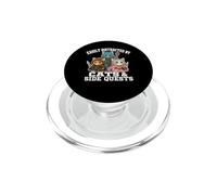 Cats Side Quest Distracted Tabletop Funny Men Women Kids Dad PopSockets PopGrip per MagSafe