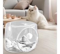 Cats Space Clear Capsule Activity Center Peluche Gatto gioca a palla per