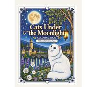 Cats Under the Moonlight: Coloring Book: 40 Beautiful Coloring Pages Featuring Cats, Moonlit Landscapes, and Magical Night Scenes