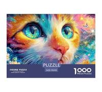 Cat's Vivid Eyes Reflecting A Magical World Puzzle Da 1000 Pezzi Cute Pet Cat Educativo E Sfidante, Riciclato 70x50cm/1000pcs