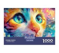 Cat's Vivid Eyes Reflecting A Magical World Puzzle Da 1000 Pezzi Cute Pet Cat Giochi Di Puzzle Per La Famiglia Per Tutte Le Età 52x38cm/1000pcs