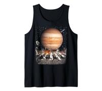Cats Walking in Space Cat Astronaut Jupiter Planet Cat Lover Canotta