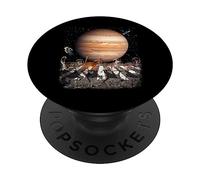 Cats Walking In Space Cat Astronaut Jupiter Planet Cat Lover PopSockets PopGrip Adesivo