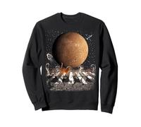 Cats Walking in Space Cat Astronaut Mercury Planet Cat Lover Felpa