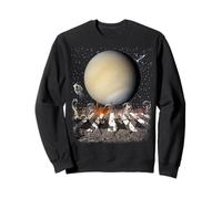 Cats Walking in Space Cat Astronaut Venus Planet Cat Lover Felpa