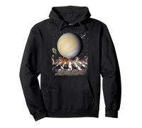 Cats Walking in Space Cat Astronaut Venus Planet Cat Lover Felpa con Cappuccio