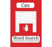 Cats Word Search Puzzle Book: Word Search with Easy-to-Read Print about Cats, Kittens, Breeds, and More [6x9 inches, 110 pages] 50+ Puzzles for Cat Lovers, Relaxation, and Purr-fect Gift Giving