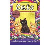 Cats Word Search Puzzle Book: Word Searches with Easy to Read Print about Cats, Pets, Small Animals and more | 6X9 inches | 110 pages | 50+ Puzzles | Gift for Christmas, Holidays and Birthdays