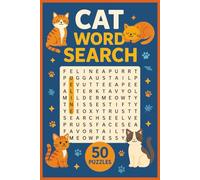 Cats word search: Word Search Puzzle with Easy to Read Print about Cats, Cat Breeds, Whiskers and More | 6x9 inches, 100 pages | 50 Puzzles ... Gift for Vacations and Holidays