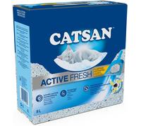 Catsan Active Fresh Lettiera Agglomerante per Gatti, Efficace Controllo Odori, 8 Litri