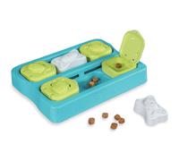 Catstages Kitty Cube Puzzle Interattivo per Gatti con Snack per Gatti, Giocattolo per Gatti Blu