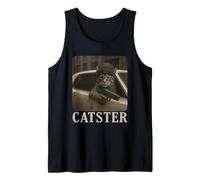 Catster Gangster Cat Meme Funny Cats Gang Humor Canotta