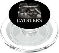 Catsters Gangster Cat Meme Funny Cats Gang Humor PopSockets PopGrip per MagSafe