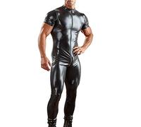 Catsuit Per Uomo Verniciato Abbigliamento Erotico Maschile Completi Fetichistici Evento Speciale Intimo Provocante Lingerie Lucida Onesie Sexy Elastic Pelle Verniciata Attillato Jumpsuit Lucido Body