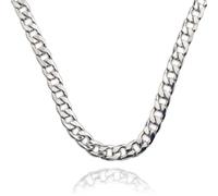 Cattaneo - Collana Donna Acciaio Inox Antiruggine, Anallergica e Antigraffio, Idee Regalo Donna o Uomo 100% Italiano, Gioielli per Lei e per Lui, Catena Cubana anche Adatta come Collana Uomo