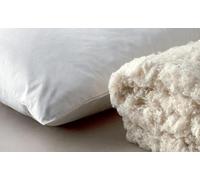 CATTANI TESSUTI Cuscini Letto Guanciali in Cotone Naturale dentro e fuori - 50x80 cm, Spessore 13 cm - Artigianali, Made in Italy - 2 cuscini