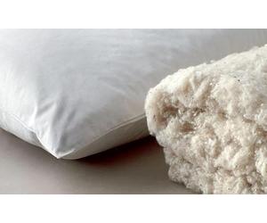 CATTANI TESSUTI Cuscini Letto Guanciali in Cotone Naturale dentro e fuori - 50x80 cm, Spessore 13 cm - Artigianali, Made in Italy - 1 cuscino