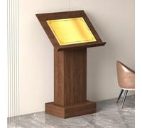 Cattedra in Legno Cattedra a Terra Espositore Moderno for chiese, aule, uffici, musei ed Eventi(Brown,S)