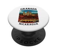 Cattedrale coloniale di Granada Nicaragua Viaggi 505 Leon Torogoz PopSockets PopGrip Adesivo