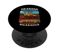 Cattedrale coloniale di Granada Nicaragua Viaggi Souvenir Art PopSockets PopGrip Adesivo