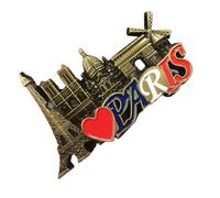 Cattedrale di a Parigi - Calamita da frigorifero in metallo 3D stereo, souvenir, adesivi decorativi per frigorifero | Accessori per la casa e, souvenir da viaggio, regalo per donn